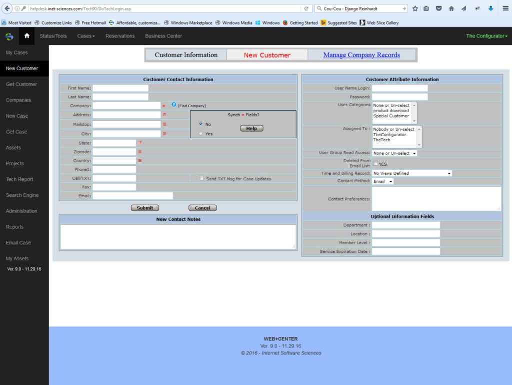 Tech Center Open Source Web Based Help Desk Software Internet